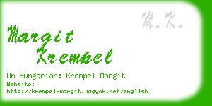 margit krempel business card